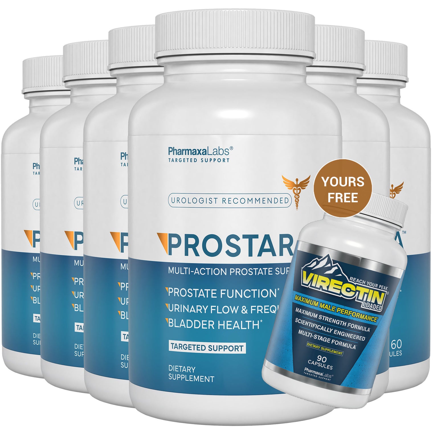 Prostara 6 Bottles + Free Virectin